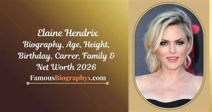 Elaine Hendrix Bio, Wiki, Age, Husband, Net Worth, Parents, Height, Movies, TV Shows