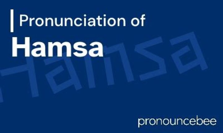 How to pronounce hamsa