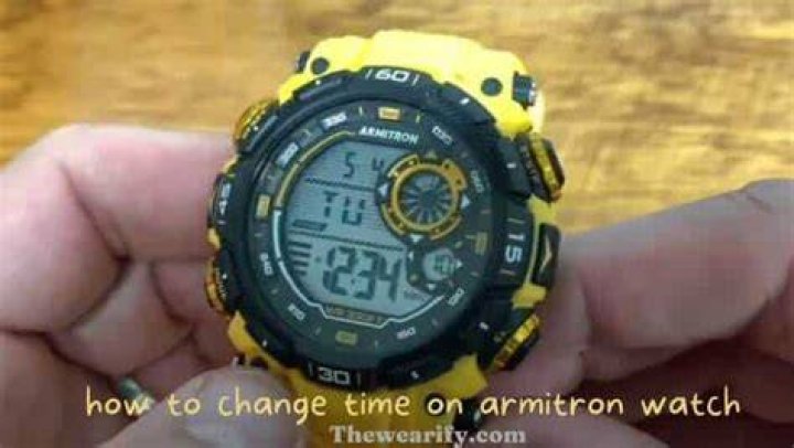 How to reset armitron watch