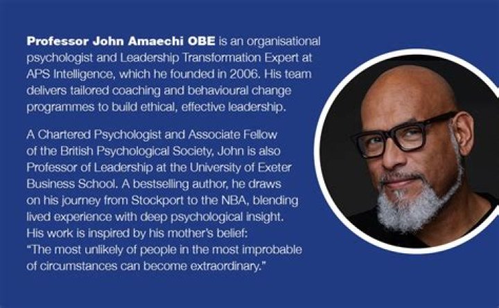 John Amaechi’s Net Worth, Biography, Career, Awards, Fact and Life Story
