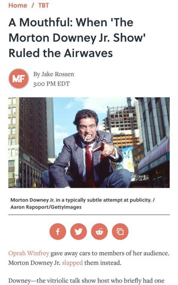 Morton Downey Jr. Net Worth, Income, Salary, Earnings, Biography