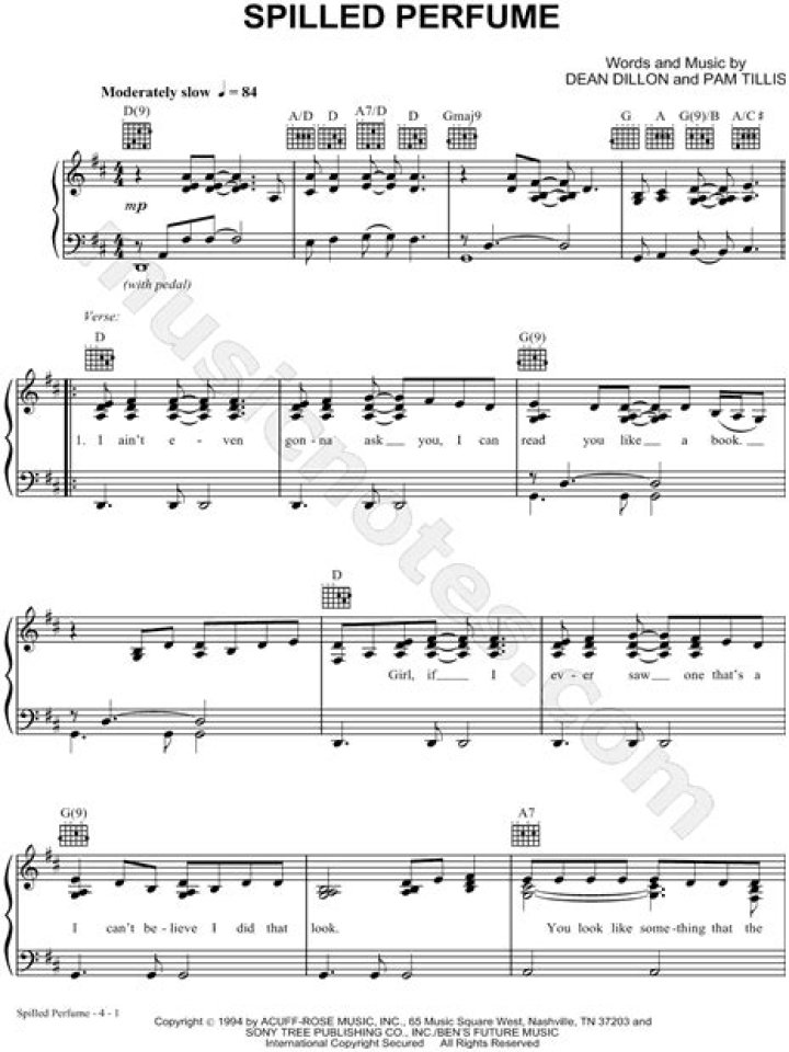 Pam Tillis’s
Spilled Perfume Lyrics