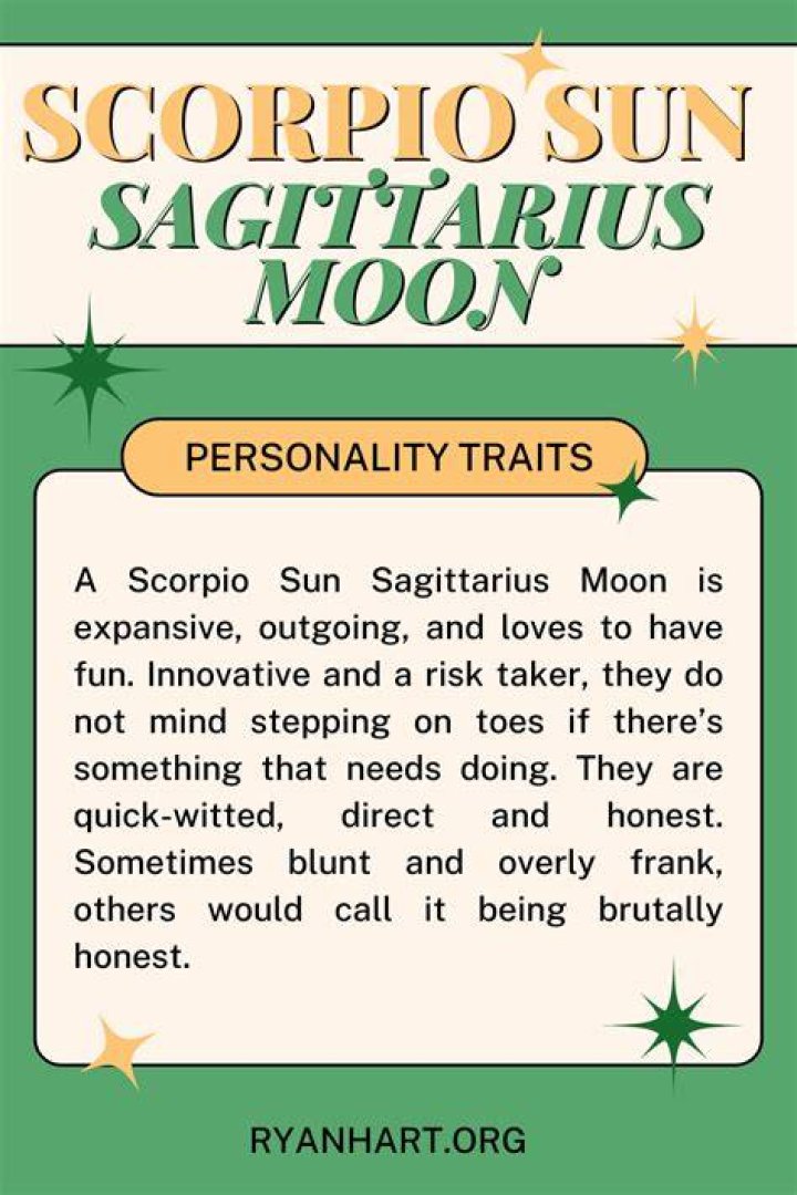 Sagittarius sun scorpio moon