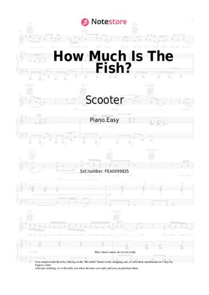 Scooter’s
How Much Is The Fish Lyrics