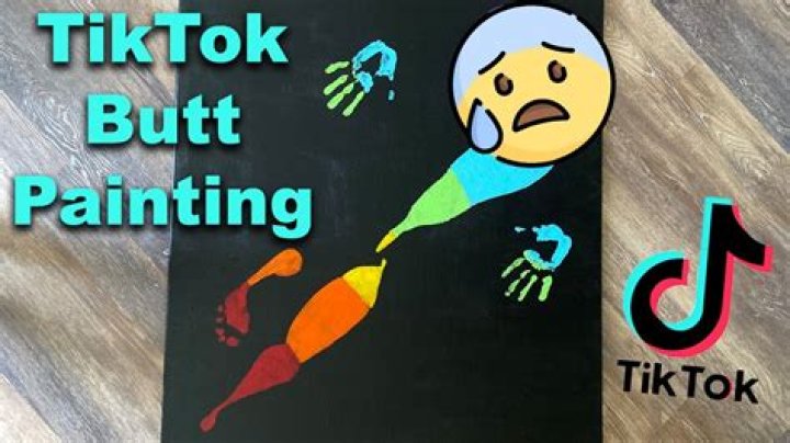 TikTok: Butt Painting Canvas, How To Do Body Art Challenge? Step By Step