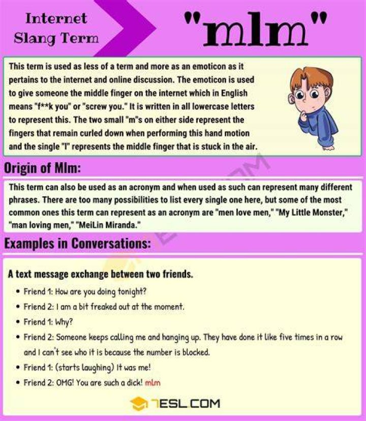 What Does MLM Mean On TikTok? MLM Meaning Urban Dictionary