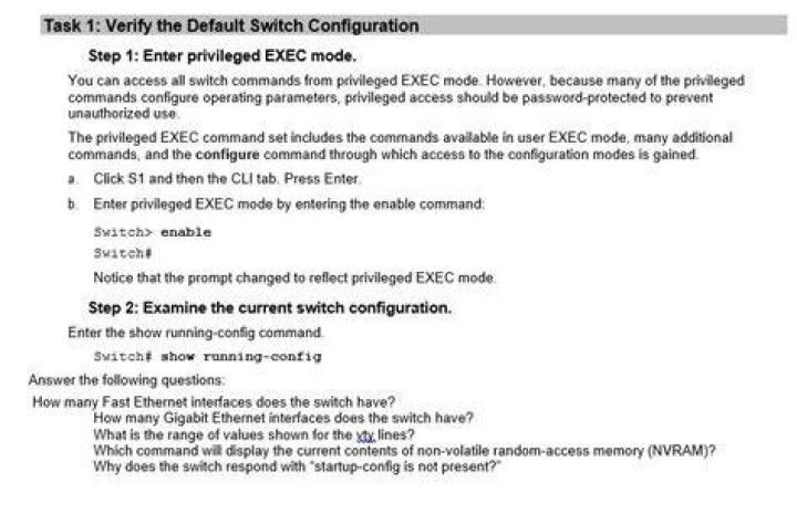 Why does the switch respond with startup config is not present